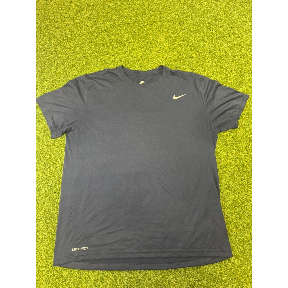 Nike Dri-FIT Mens XL Navy Blue Short Sleeve‎ Performance Training T-Shirt